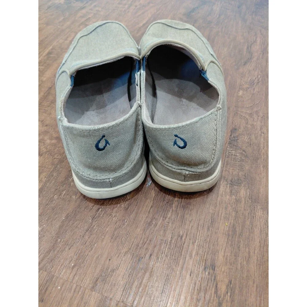 Olukai Nohea Mesh Loafers Shoes Mens Beige  Casual Hawaii Sz 10M